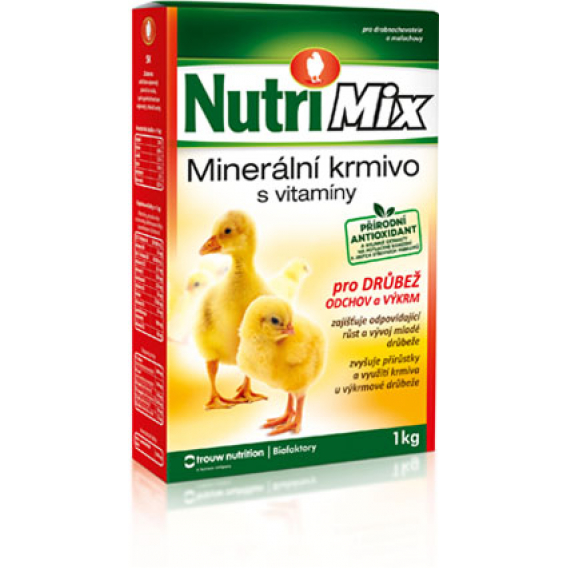 Obrázok pre Nutrimix pro výkrm a odchov drůbeže, vitamíny pro kuřata, kachňata, housata, krůťata 1 kg