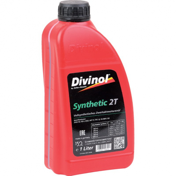 Obrázok pre Olej do benzínu syntetický do dvoutaktního motoru Divinol Synthetic 2T 1 l samomísitelný