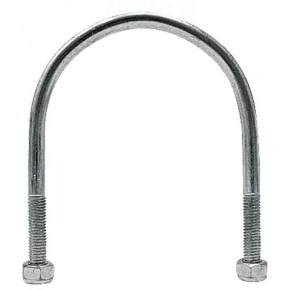 Obrázok pre Obloukový šroub s maticemi zinkovaný pro trubku o průměru 1 1/4" délka 62 mm