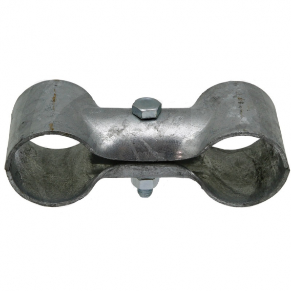 Obrázok pre Stájová sponka dvojitá s 1 šroubem průměr A 48 mm B 48 mm