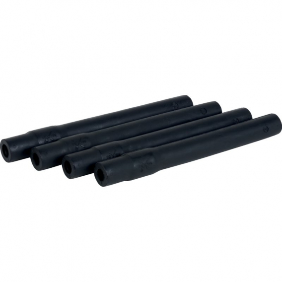 Obrázok pre Gumové hadičky na mléko ke strukovým pouzdrům zesílené 18 x 9 x 150 mm černé balení 4 ks