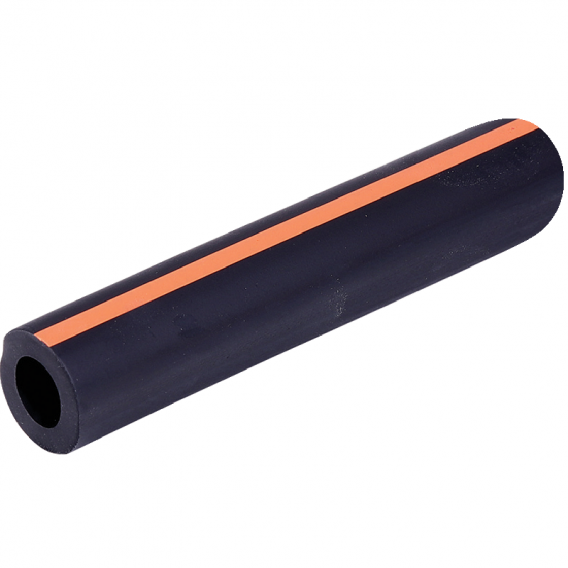Obrázok pre Gumová hadice na mléko 28 x 16 mm černá oranžový proužek 25 m