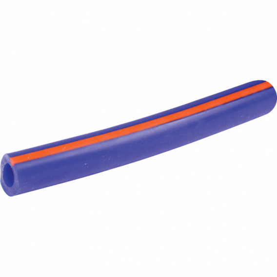 Obrázok pre Silikonová hadice na mléko 26 x 14 mm modrá oranžový proužek pro DeLaval metráž