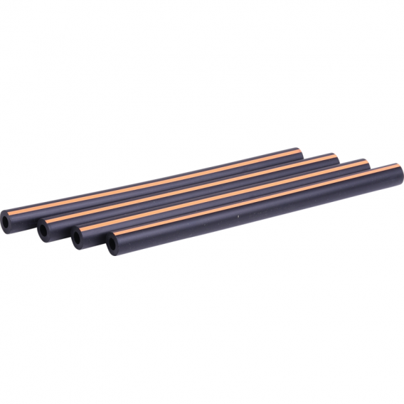 Obrázok pre Gumové vzduchové hadičky podtlakové k pulzátoru dojení 13 x 7 x 180 mm oranžový pruh 4 ks