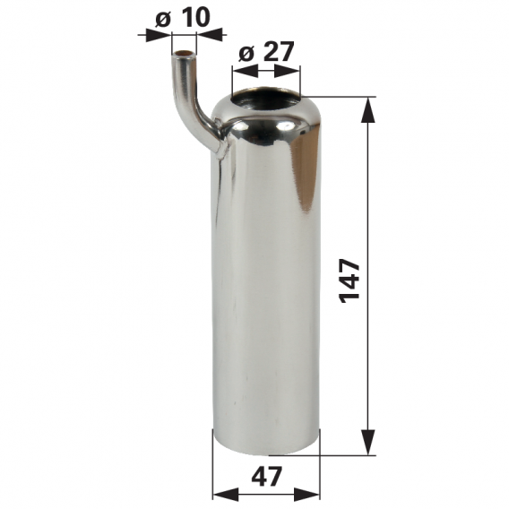 Obrázok pre Strukové pouzdro nerezové vnitřní průměr 27 mm délka 147 mm pro GEA-Westfalia síla 1,5 mm
