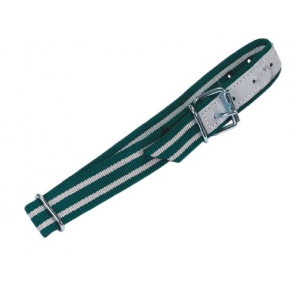 Obrázok pre Obojek pro skot, krávy zeleno bílý trevira zesílený kůží 1300 x 40 mm D-kroužek