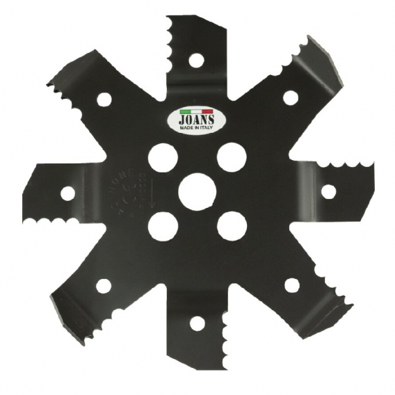 Obrázok pre Mulčovací nůž na křovinořez ozubený 8 zubů šířka řezu 255 mm otvor 25 mm tloušťka 3 mm
