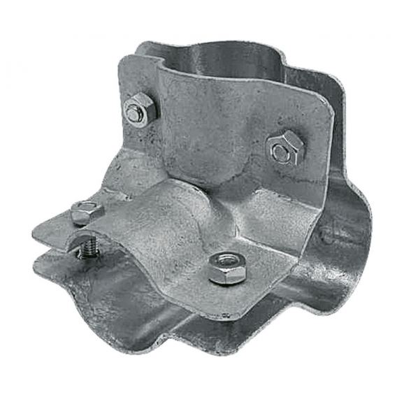 Obrázok pre Stájová trubková rohová spona dvoudílná se 4 šrouby průměr A 34 mm B 34 mm