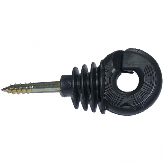 Obrázok pre Kruhový izolátor POMELAC s vrutem 6 mm pro elektrický ohradník 100 ks kbelík + adaptér