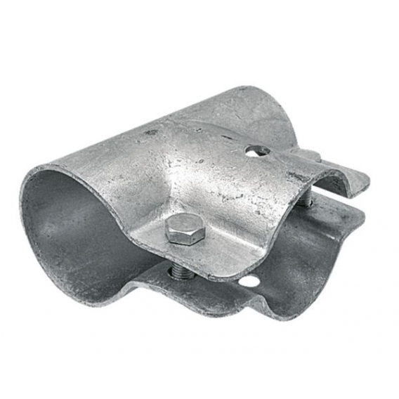 Obrázok pre Stájová trubková T spona jednodílná se 2 šrouby průměr A 60 mm B 34 mm 2" x 1"