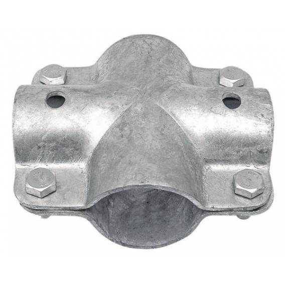 Obrázok pre Stájová křížová trubková spona dvojdílná se 4 šrouby průměr A 42 mm B 42 mm 1 1/4" x 1 1/4