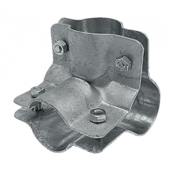 Obrázok pre Stájová trubková rohová spona dvoudílná se 4 šrouby průměr A 34 mm B 27 mm 1" x 3/4"