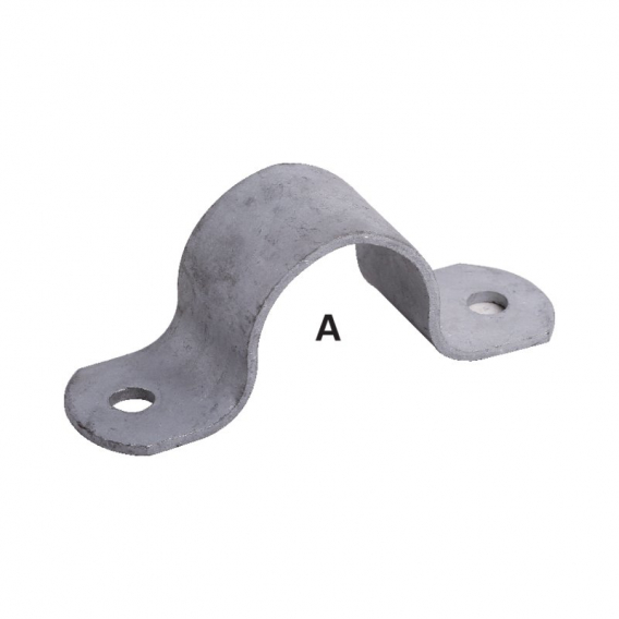 Obrázok pre Stájová oblouková příchytka na trubku, třmen bez šroubů průměr A 42 mm 1 1/4"