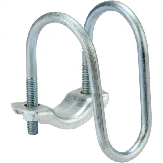 Obrázok pre Stájová šíjová svorka na trubky 90° dvoudílná 2x M10 průměr A 34 x B 48 mm 1" x 1 1/2"
