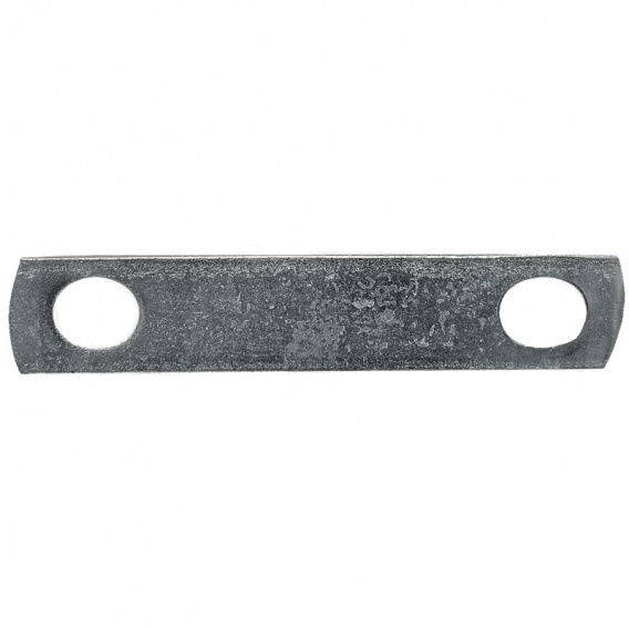 Obrázok pre Třmen zinkovaný na trubku průměr 1/2" + 3/4" délka 58 mm rozteč otvorů 33 mm