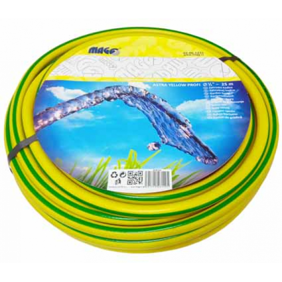 Obrázok pre Zahradní hadice na vodu ASTRA YELLOW PROFI 1/2" (12 mm) na zavlažování | 25 m