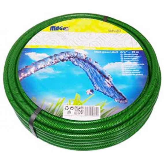 Obrázok pre Zahradní hadice na vodu LIGHT černo-zelená 1/2" (12 mm) na zavlažování | 50 m