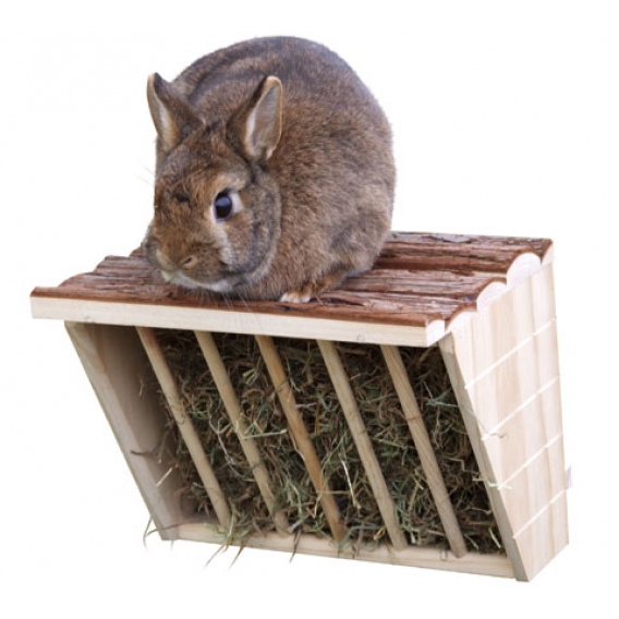 Obrázok pre Jasle na seno pre králiky NATURE drevené 28 x 20,5 x 22 cm