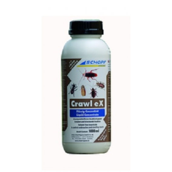 Obrázok pre CRAWL EX koncentrát 1000 ml emulzie na hubenie hmyzu v skladoch proti švábom, pilousům