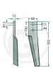 Obrázok pre Hrot do rotačných brán ľavý vhodný pre Maschio DL, DS, DC, Falcko, Köckerling, Moreni