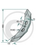 Obrázok pre Hrot úzky 490 x 60 x 16 mm vhodný pre ťažké kultivátory Köckerling