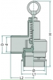Obrázok pre MZ poistný ventil pre fekálne vozy s hadicovým prípojom 1 1/2 &quot;1 bar