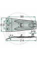 Obrázok pre Držiak nožov vhodný pre rotačné kosačky Deutz-Fahr KM 2.17, 2.19, Pöttinger CAT 186