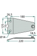 Obrázok pre Držiak nožov vhodný pre rotačné kosačky Deutz-Fahr KM 3.29 / FS, Vicon / PZ CM 298, 295 F