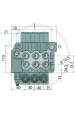 Obrázok pre Hydraulický monoblokový ventil dvojčinný BLB BM 100/2 GU-(2x) MO-A1-T