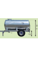 Obrázok pre Cisterna na vodu za traktor Pasdelou 3200 l zinkovaná pro provoz na farmě