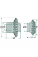 Obrázok pre Kuželové ozubené soukolí, kola 27/21 zubů pro bubnové sekačky Deutz-Fahr KM 24