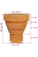 Obrázok pre Náhradní škubací prst průměr 32 mm krátký do spodní části bubnových škubaček drůbeže