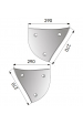 Obrázok pre Výměnný díl trojúhelník pravý na pluh Lemken, Ostroj B2KR 290 x 270 x 8 mm AgropaGroup