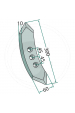 Obrázok pre Radlička na kultivátor Köckerling 300 x 60 x 10 mm 3 díry