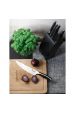 Obrázok pre Sada 5 kuchařských nožů dřevěný blok Granit BLACK EDITION