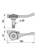 Obrázok pre Páčka plynu pro zahradní traktory Agrostroj na trubku o průměru 19-22 mm
