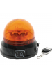 Obrázok pre LED AKU maják oranžový mgnetický na traktor, auto výstražný 12 LED 12V/24V průměr 157 mm