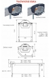 Obrázok pre Nerezový napájací výklopný žľab La Gee Polynox 155 Samostojni vyhrievaný 80W / 24V