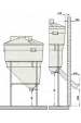 Obrázok pre Plastový tubus priemer 200 mm s výsypkou pre silo na obilie, múku, šrot, krmivo La Gee