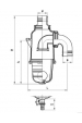 Obrázok pre MZ sifónový oddeľovač typ 0240 (24) prípoj rovný priemer 80 mm pre fekálne vozy