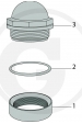 Obrázok pre MZ oceľový navarovacie krúžok pre priehľadný kryt na sifón závit 2 &quot;pre fekálne vozy
