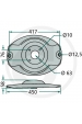 Obrázok pre Žacie disk 417 mm vhodný pre Fella SM 210, 260, 270, 300, 310, 320, 350 diskové kosačky