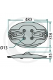 Obrázok pre Žacie disk 480 mm strednej vhodný pre Kuhn FC, Alterna diskové kosačky